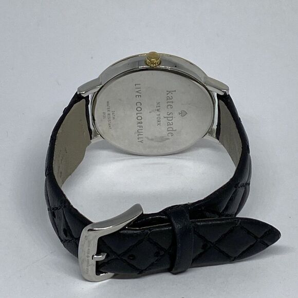 Kate Spade Newyork 0125 Women\'s Black Leather White Analog Quartz Watch ZW147 main image 4